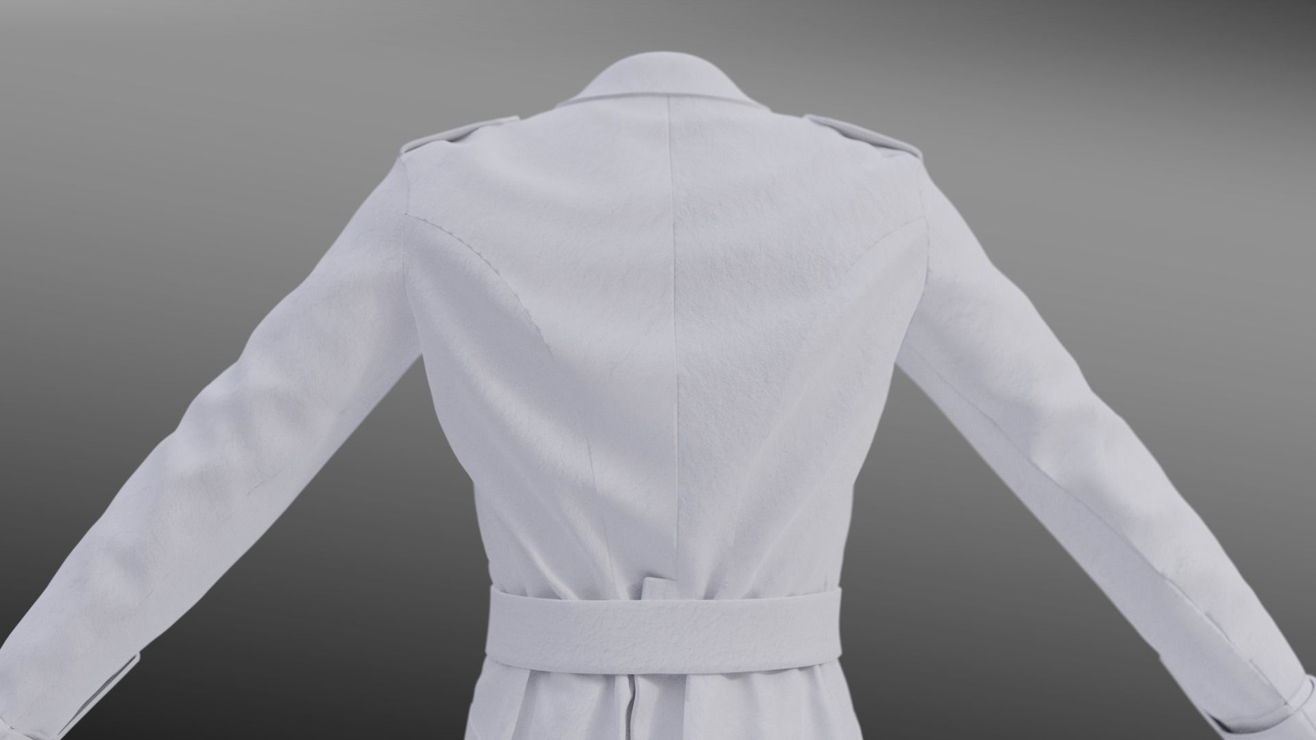 German WW1 Uniform Low-poly 3D model_19