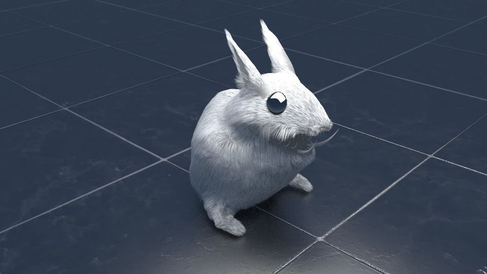Mutant Rabbit Low-poly 3D model