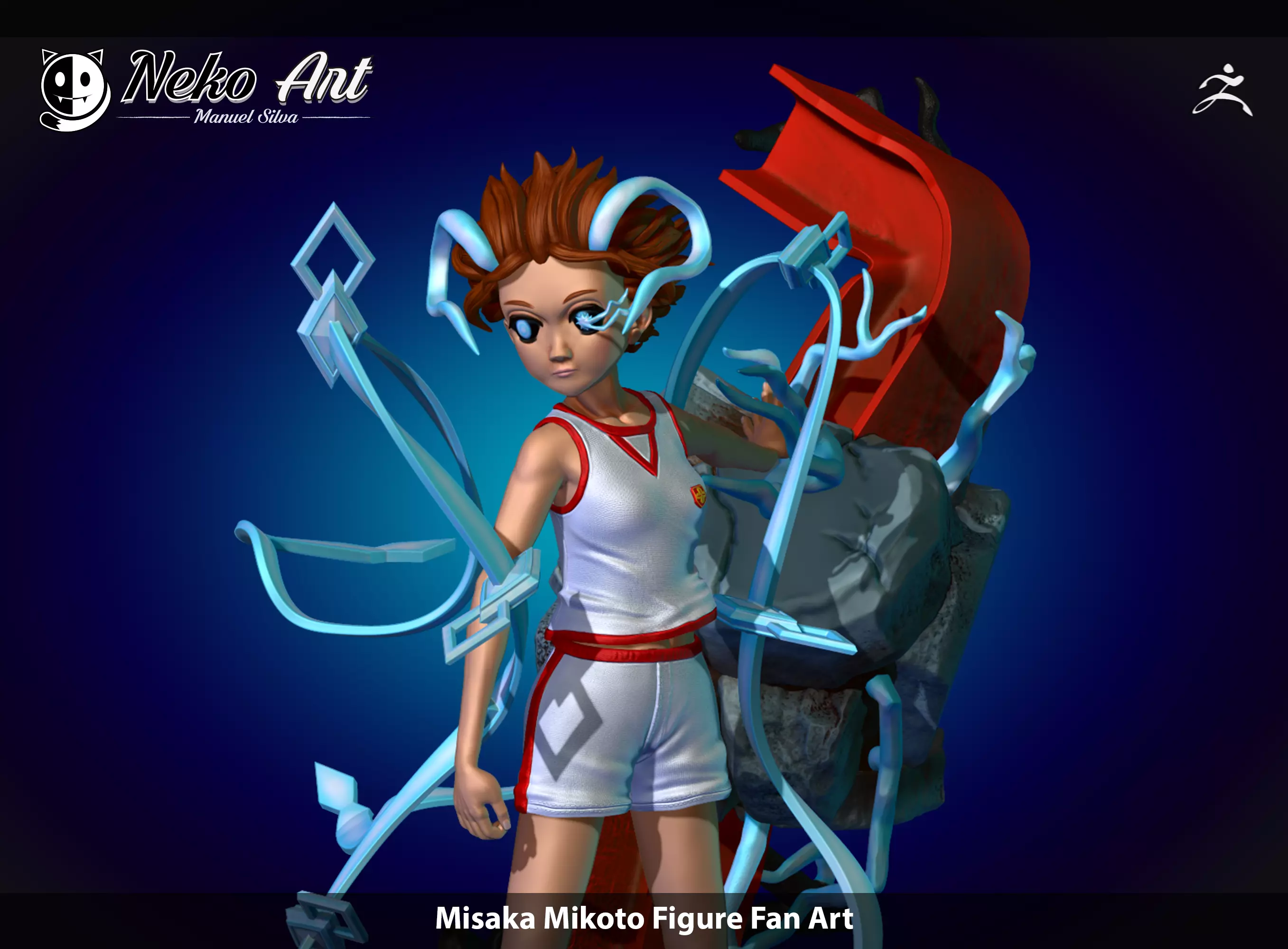 Misaka Mikoto - Figure Fan art 3D print model_0