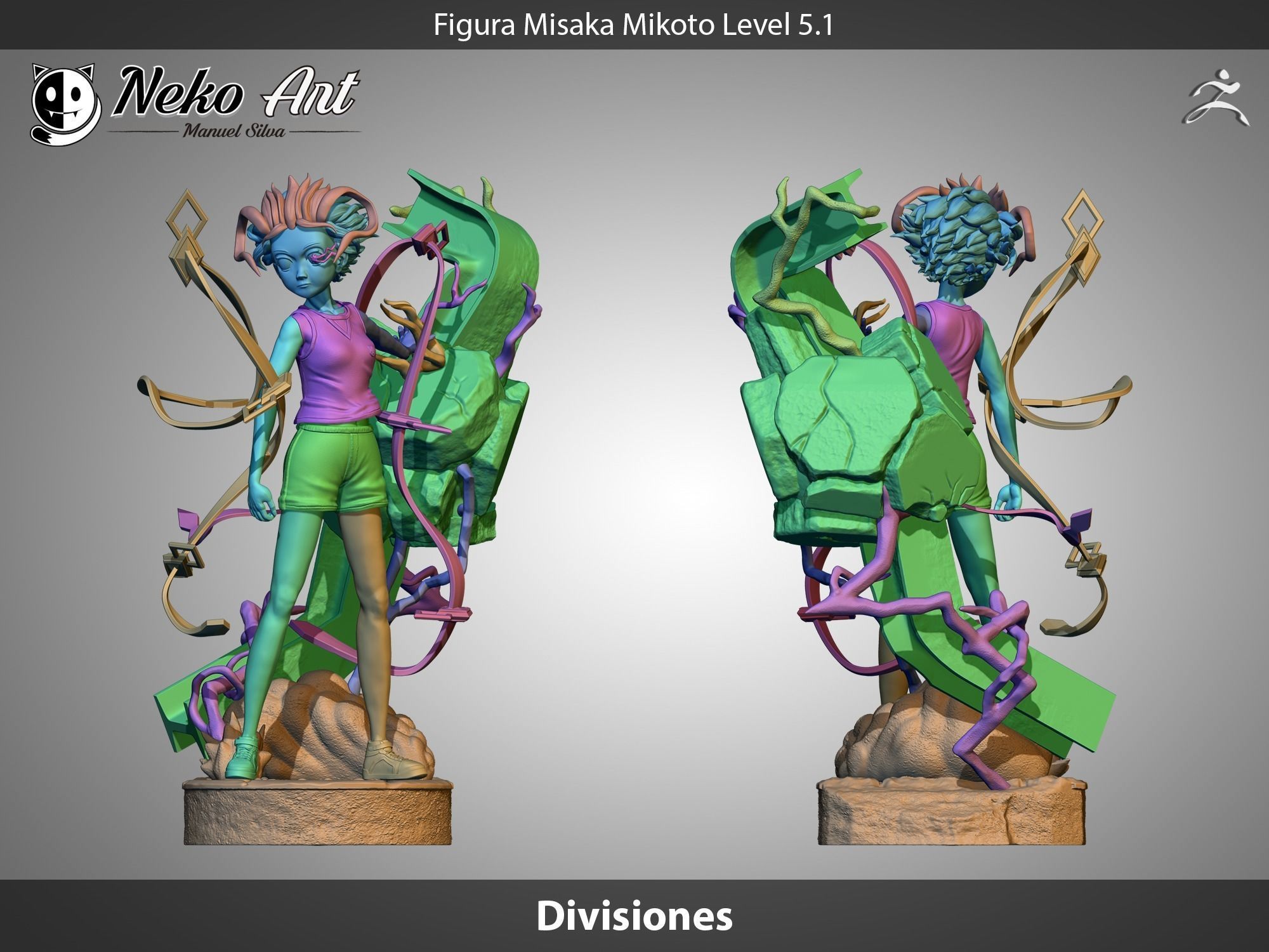 Misaka Mikoto - Figure Fan art 3D print model_4