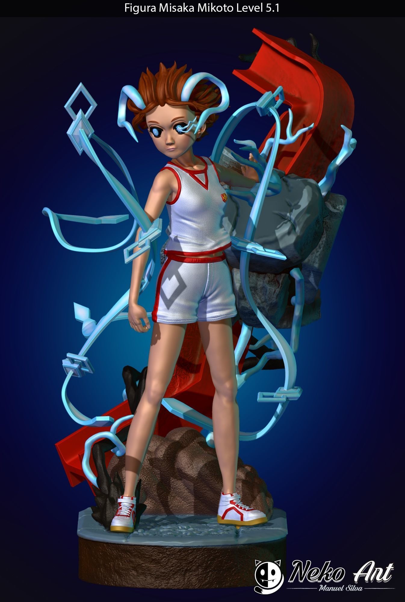 Misaka Mikoto - Figure Fan art 3D print model_2