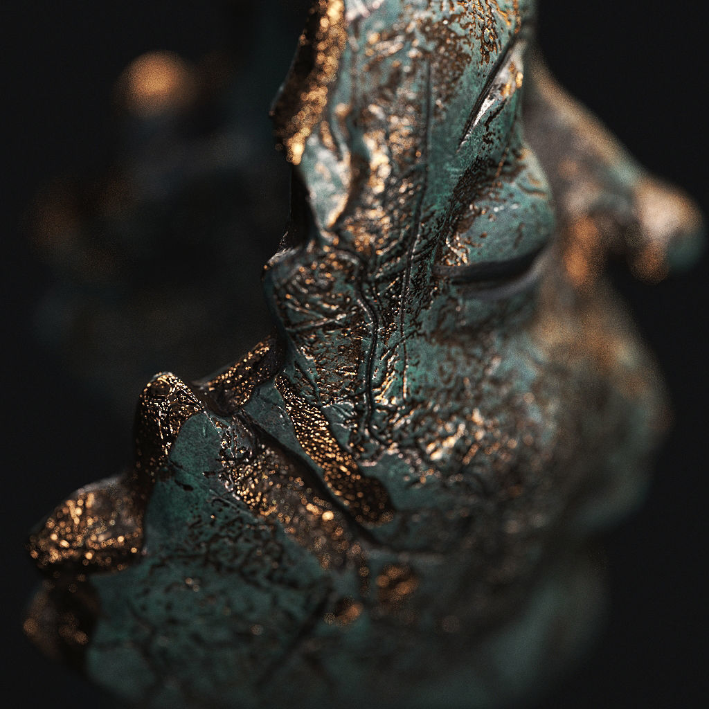 Face Sculpture 3D model_2