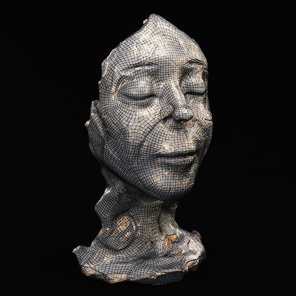 Face Sculpture 3D model_5