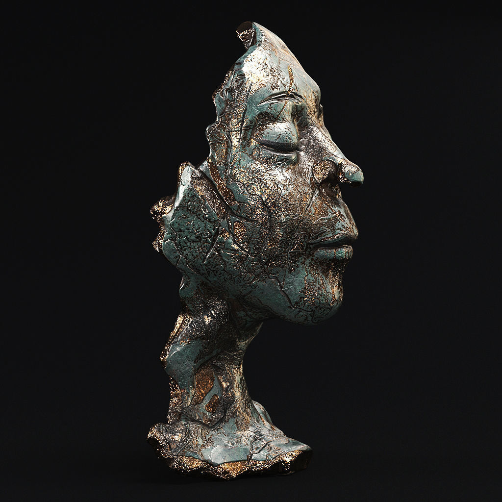 Face Sculpture 3D model_3