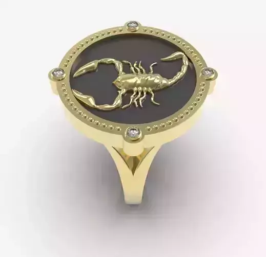 Zodiac ring Scorpio
