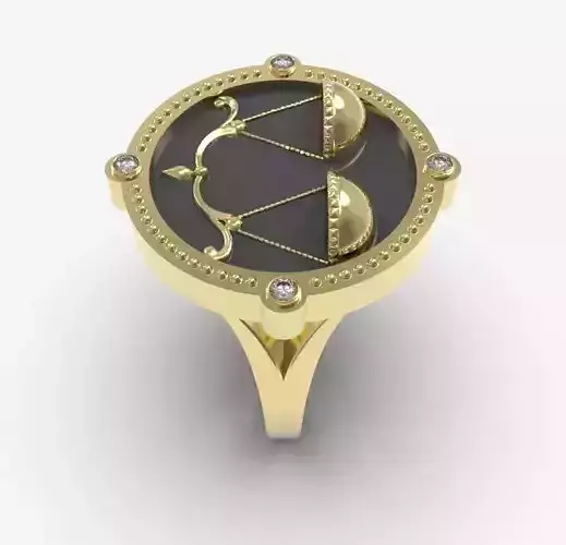 Zodiac ring Libra