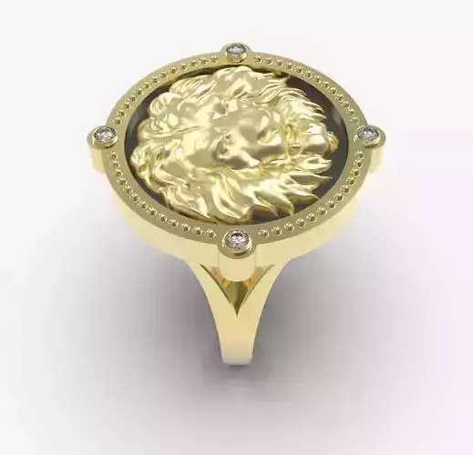 Zodiac ring Leo