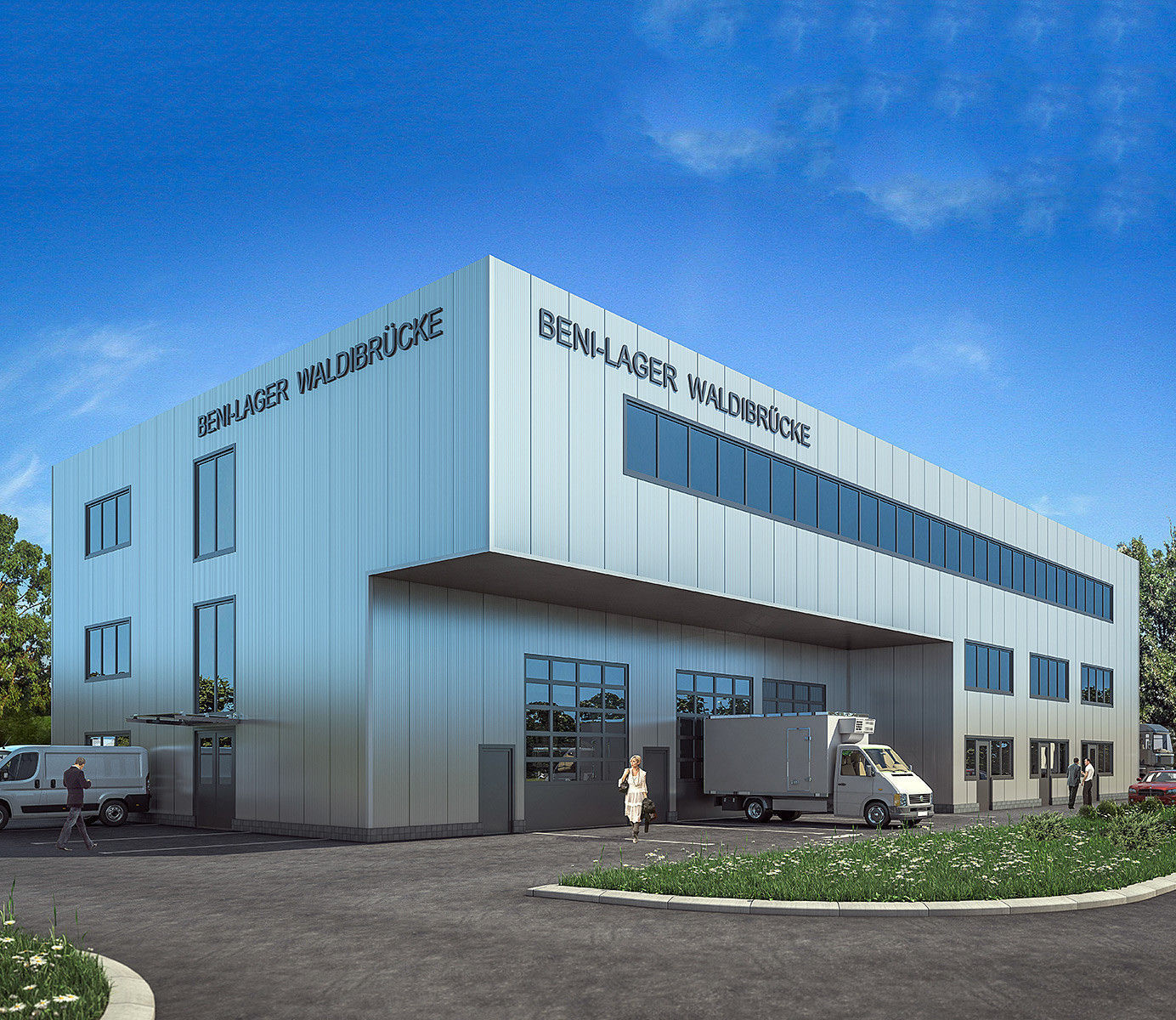 Warehouse Building 01 Low-poly 3D model_1