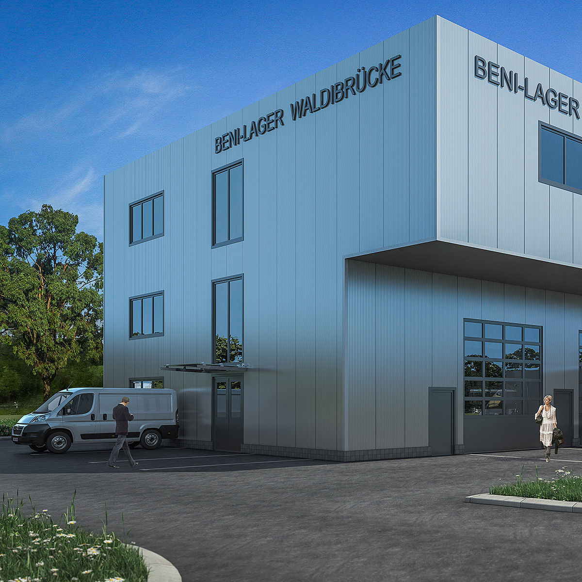 Warehouse Building 01 Low-poly 3D model_4