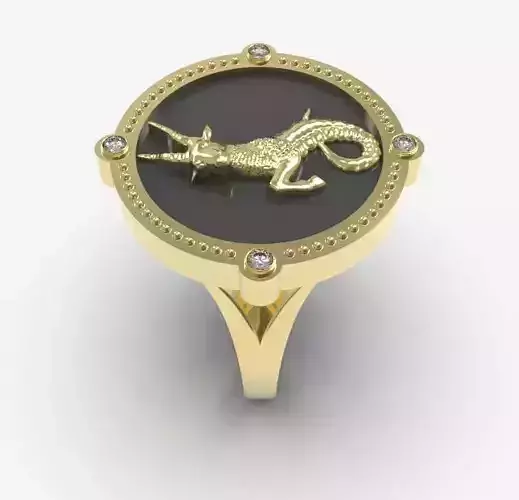 Zodiac ring Capricorn
