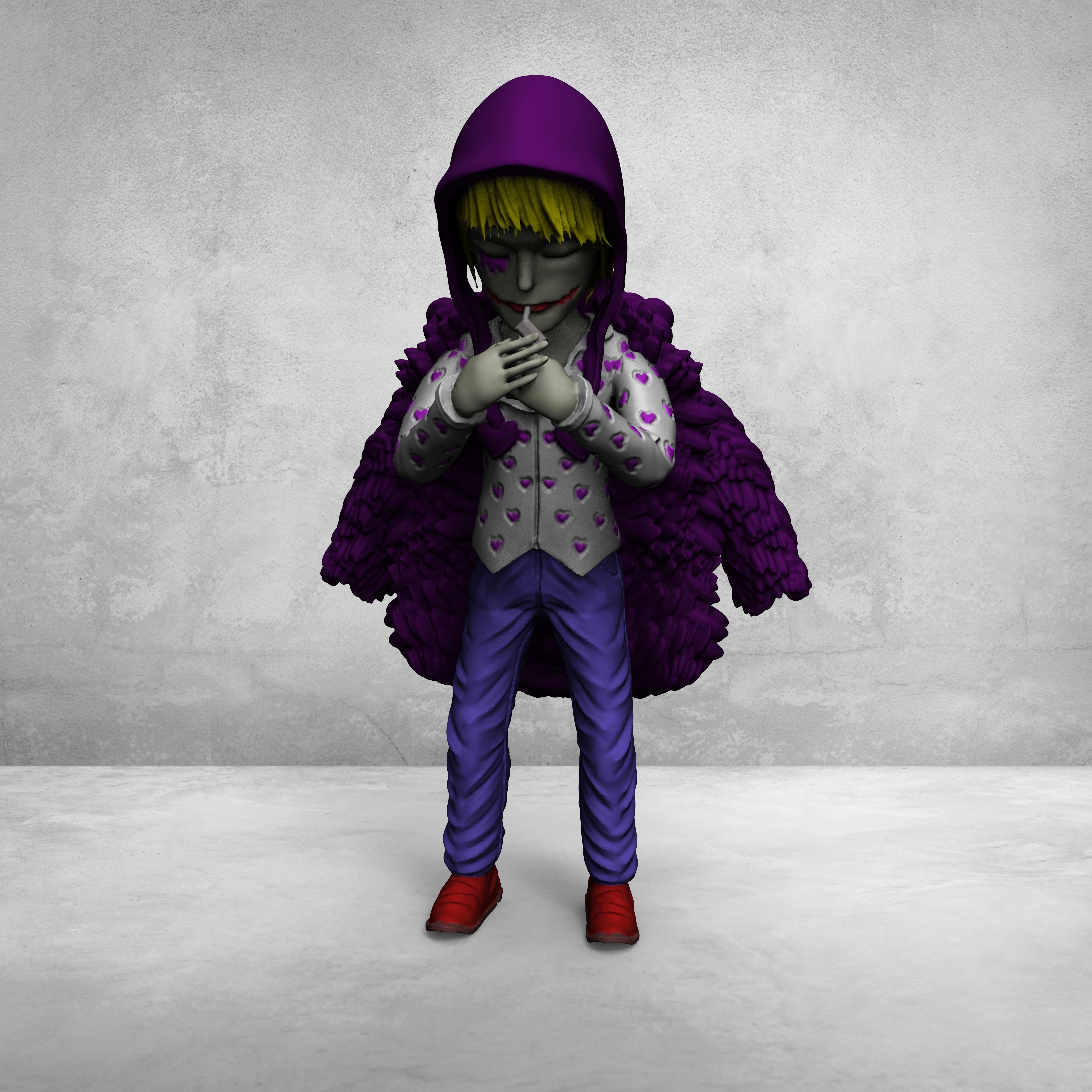 Corazon cartoon - One Piece 3D print model_4