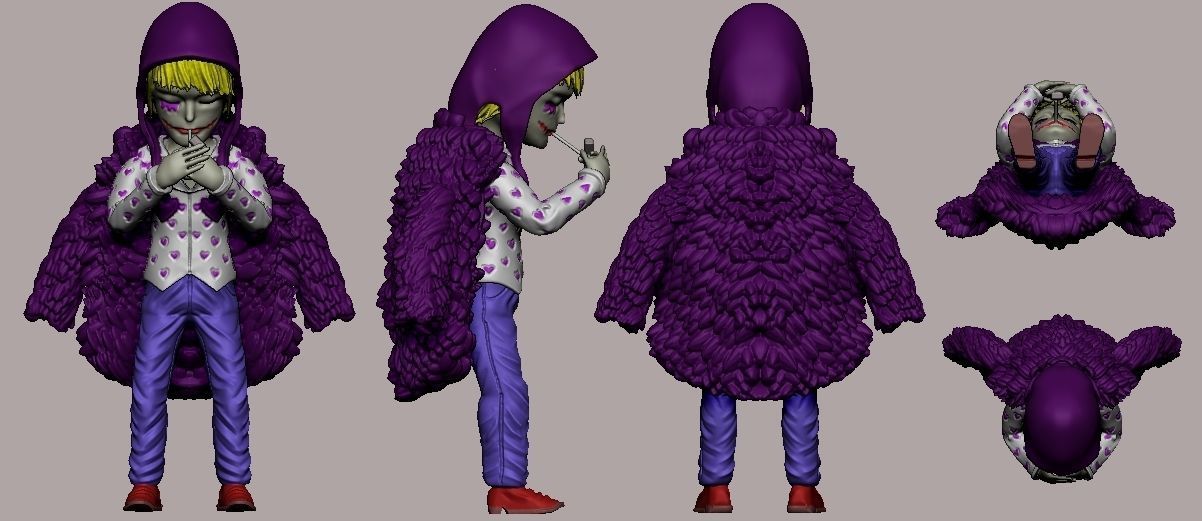 Corazon cartoon - One Piece 3D print model_6