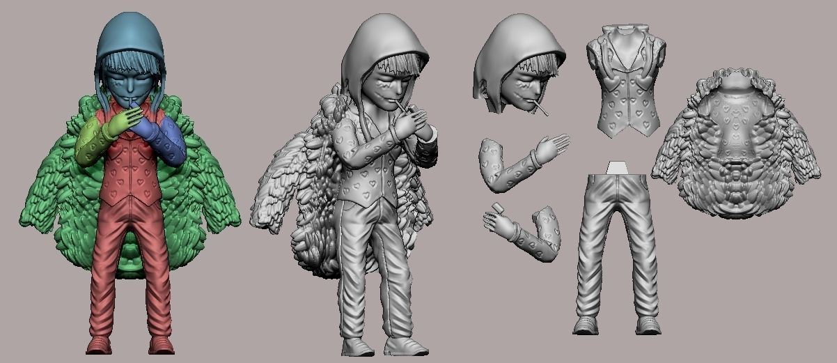 Corazon cartoon - One Piece 3D print model_2