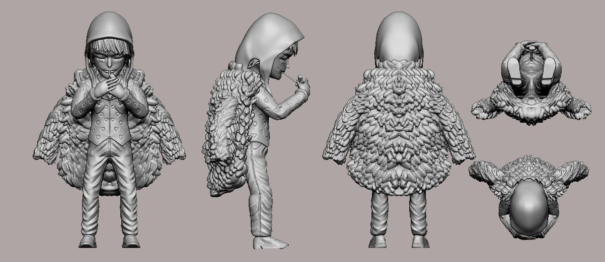 Corazon cartoon - One Piece 3D print model_7