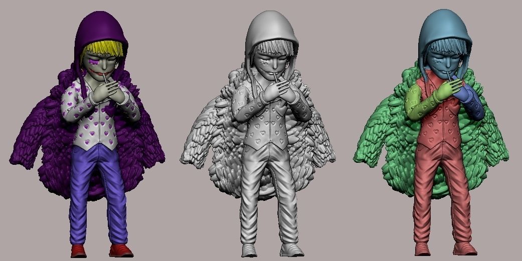 Corazon cartoon - One Piece 3D print model_1