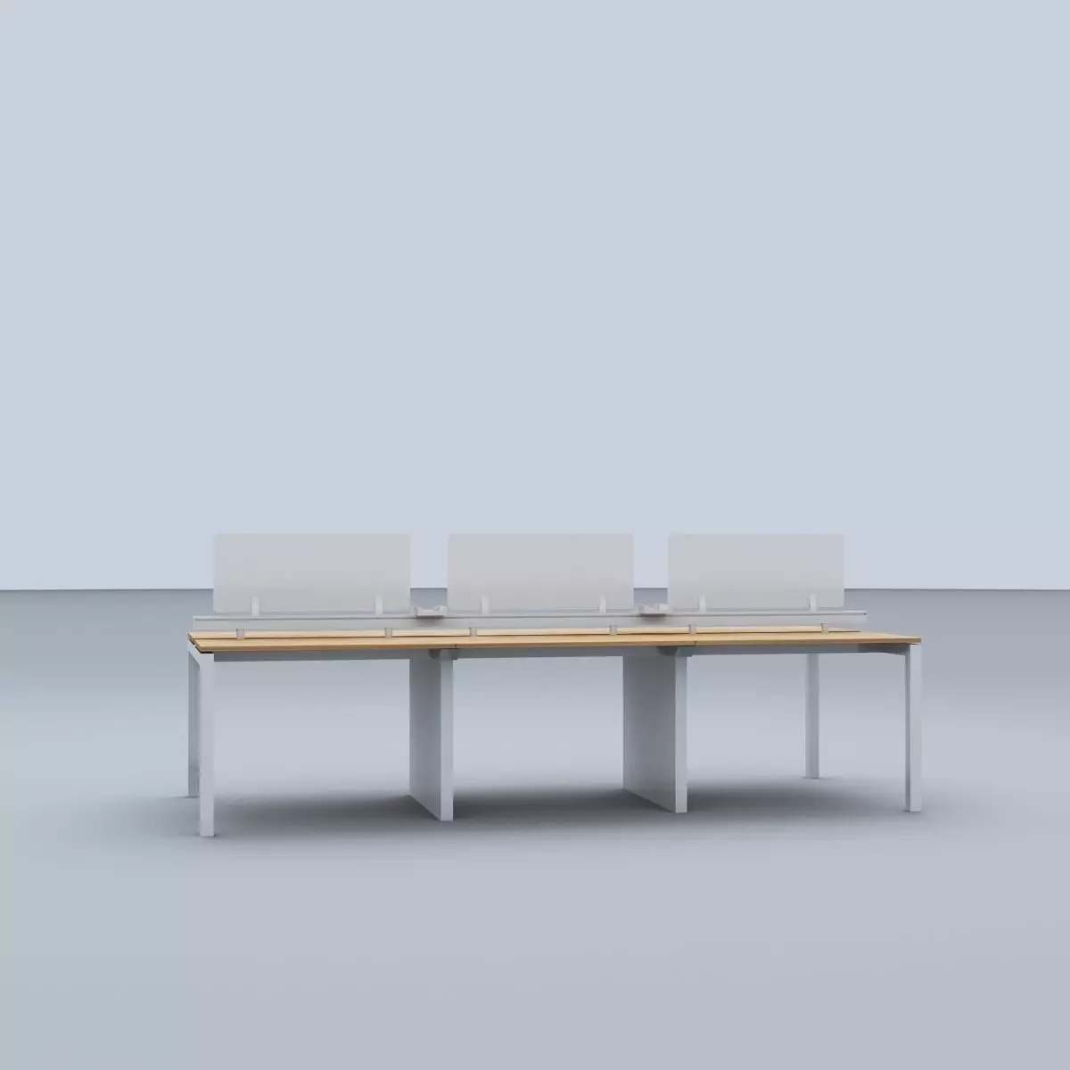 Workstation Desk 3D model | CGTrader