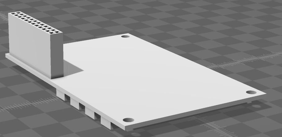 Raspberry Pi Touch Screen Shield 3D print model_1