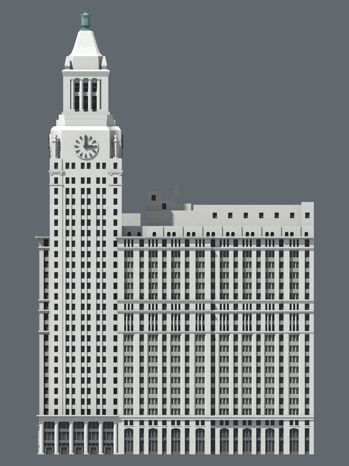 Consolidated Gas Building 3D print model_3