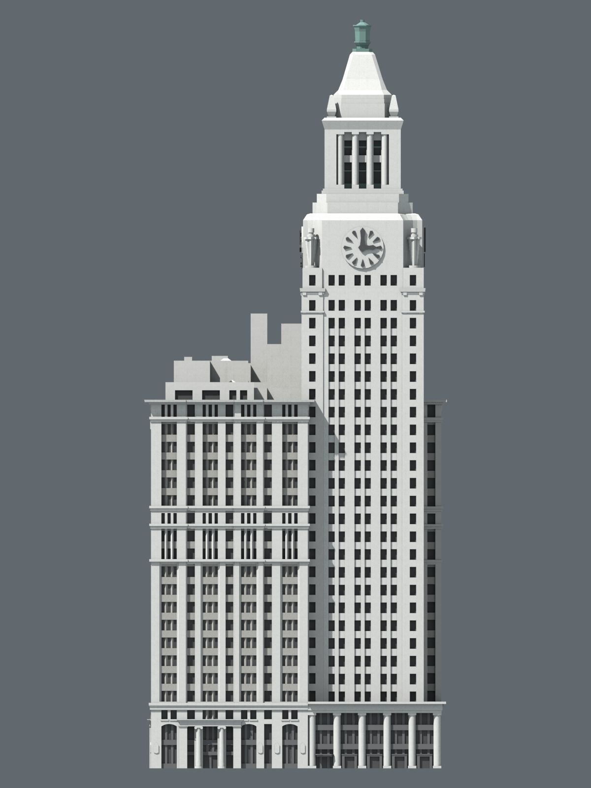 Consolidated Gas Building 3D print model_4