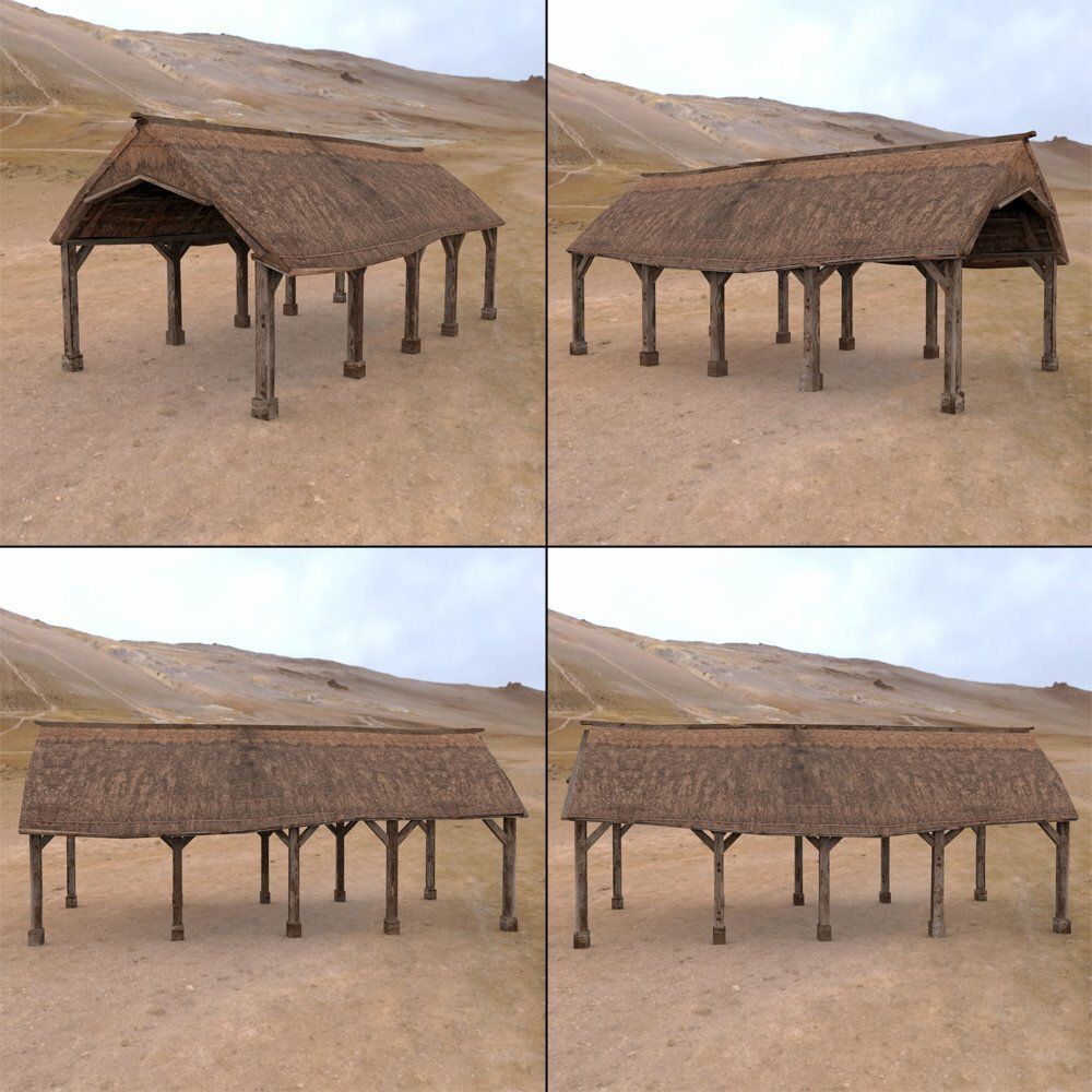 Castle Keep And Tower Low-poly 3D model_6