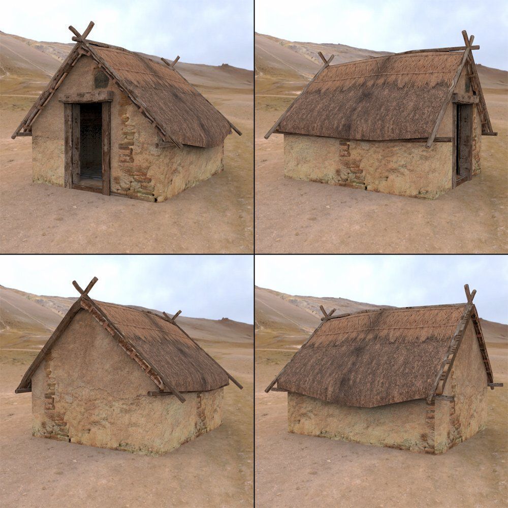 Castle Keep And Tower Low-poly 3D model_5