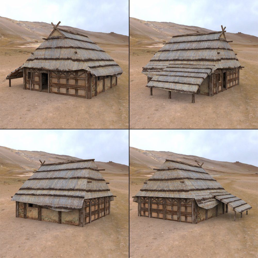 Castle Keep And Tower Low-poly 3D model_4