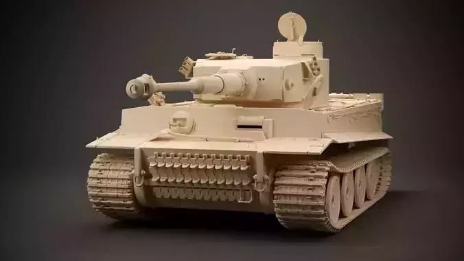 Tiger I tank 3D model