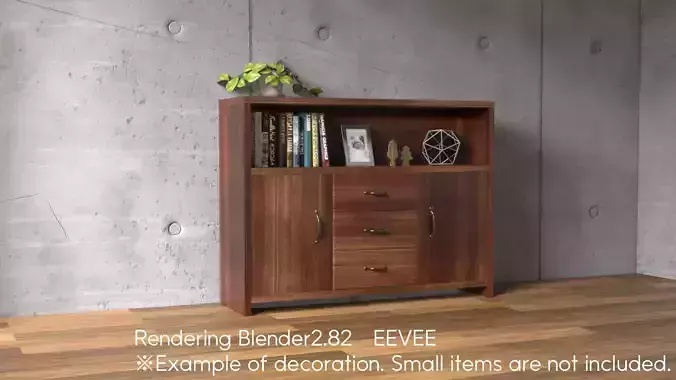 Cabinet wooden with drawers