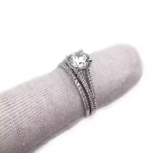 3DM Format White gold ring for sale jewelry files