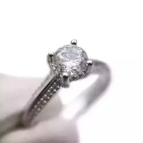 3DM Format White gold ring 3DM jewelry