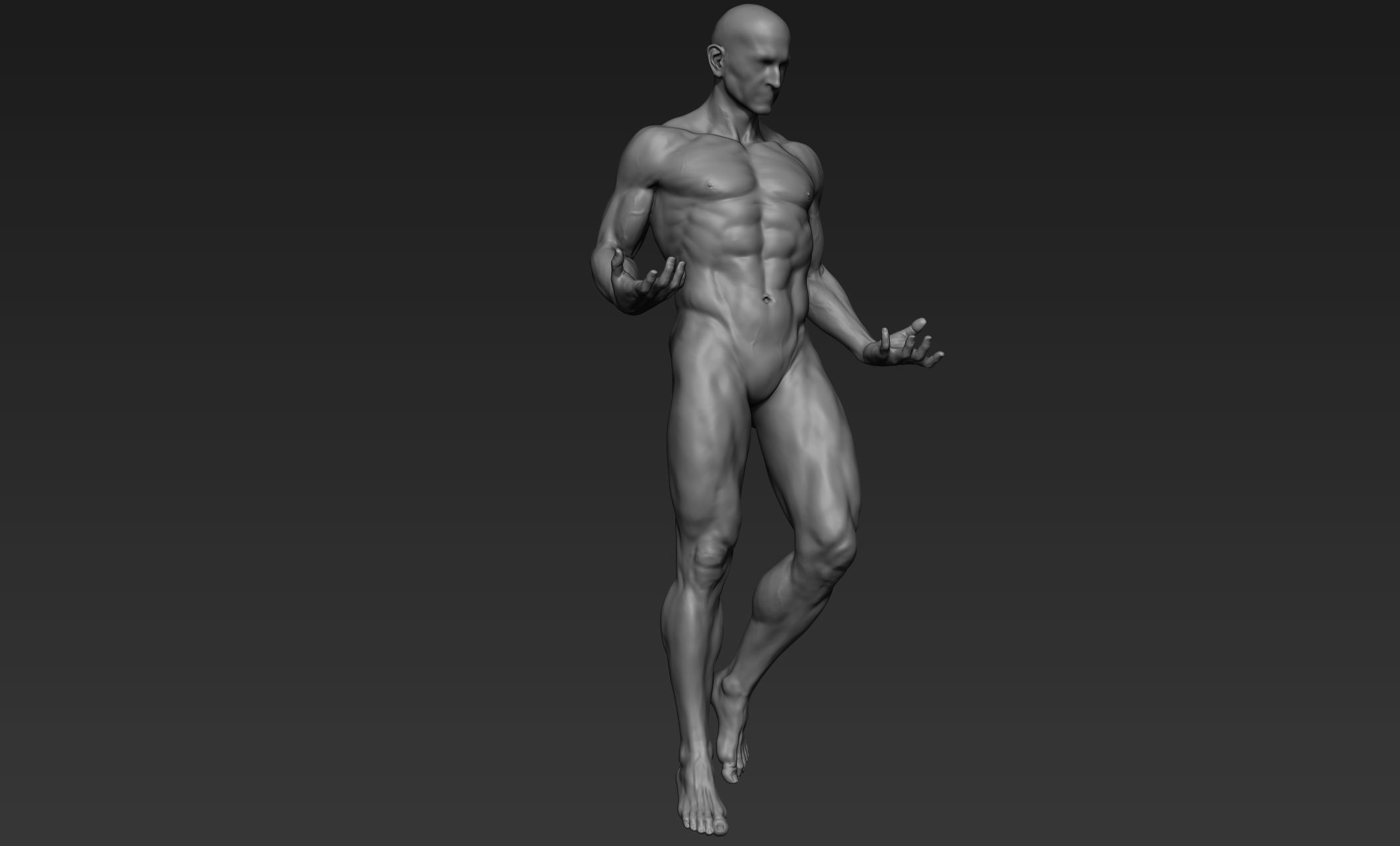 Male Full Body Sculpt Pose 1