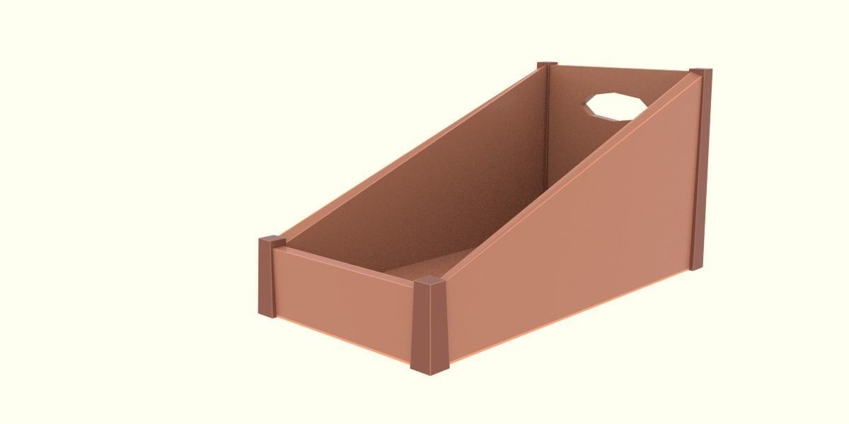 Low Poly Cartoon Crates Low-poly 3D model_3