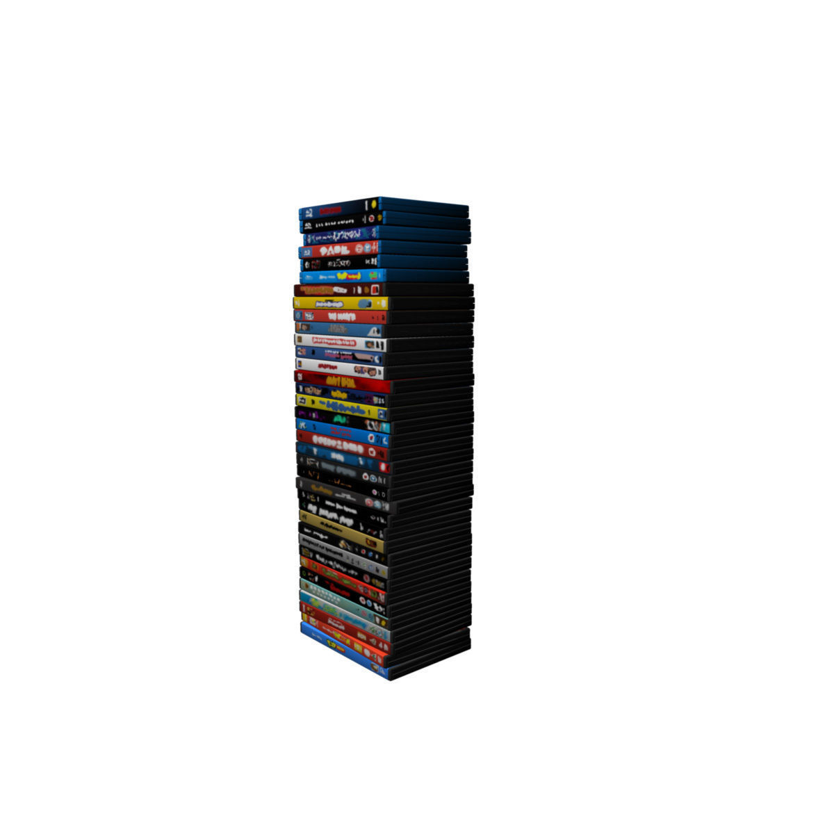 DVD stack 3D model_3