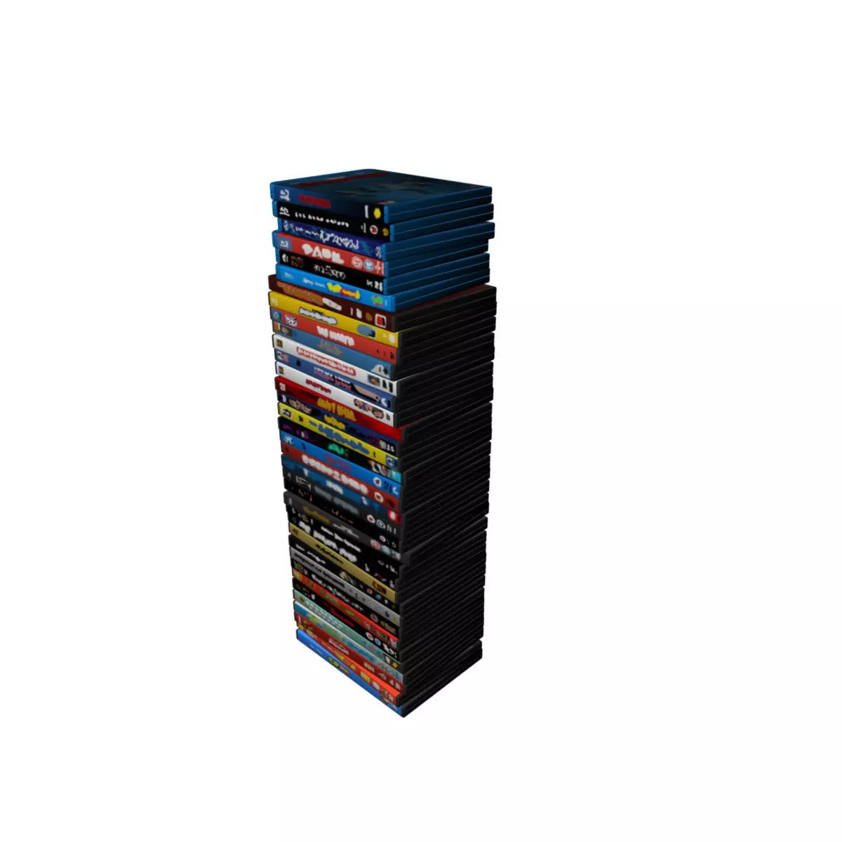 DVD stack 3D model_0
