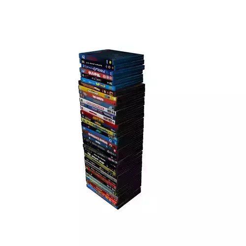 DVD stack 3D model