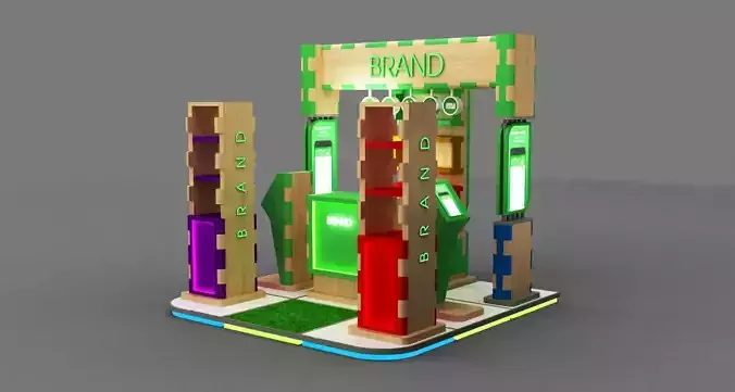 EXHIBITION BOOTH MODULAR 3X3 meter