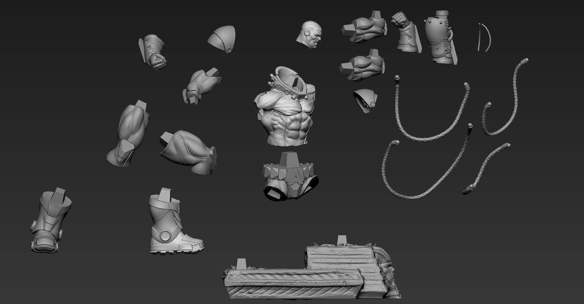 Apocalypse X-Men 3Dprint Model  3D print model_14