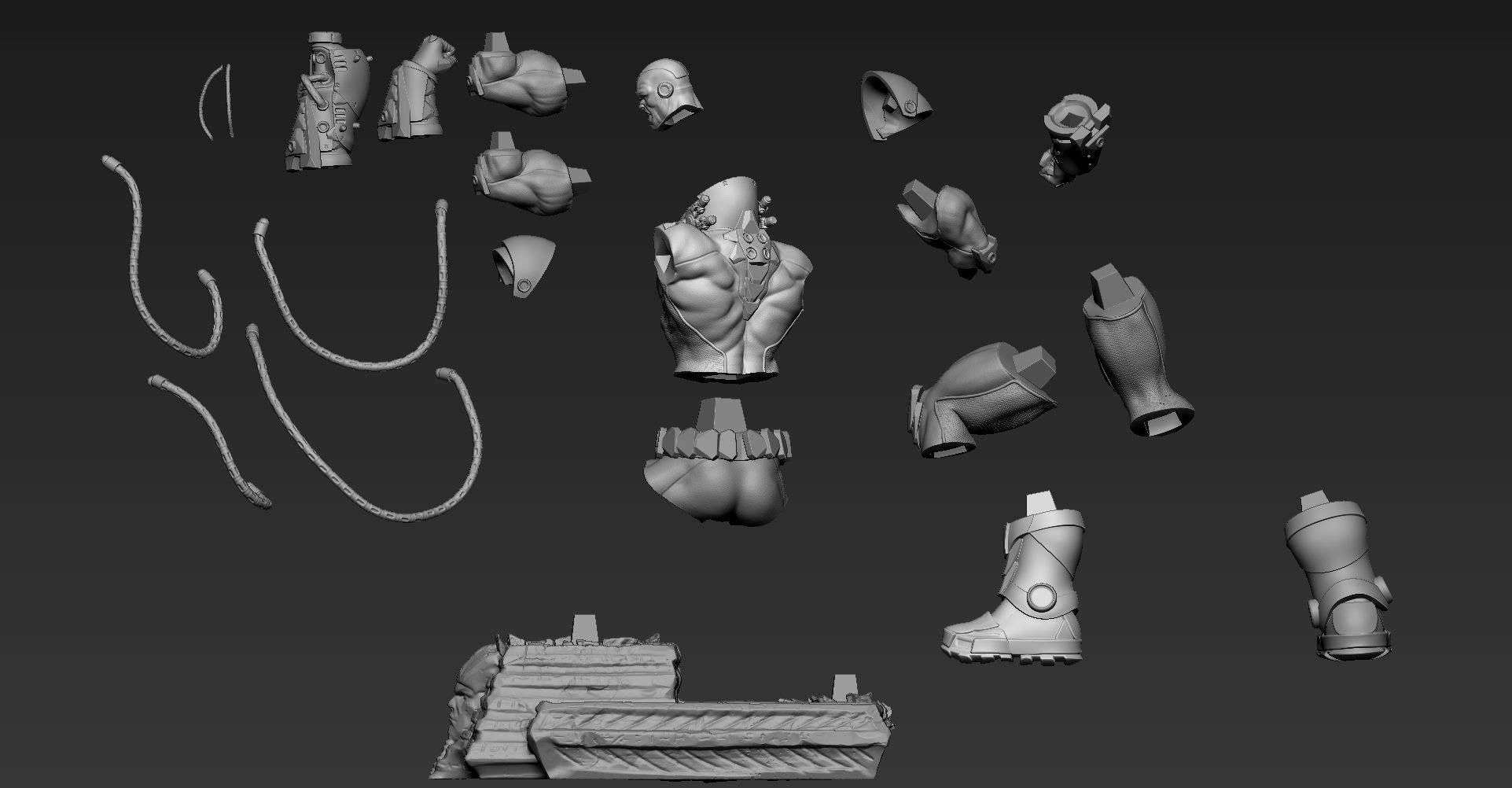 Apocalypse X-Men 3Dprint Model  3D print model_15