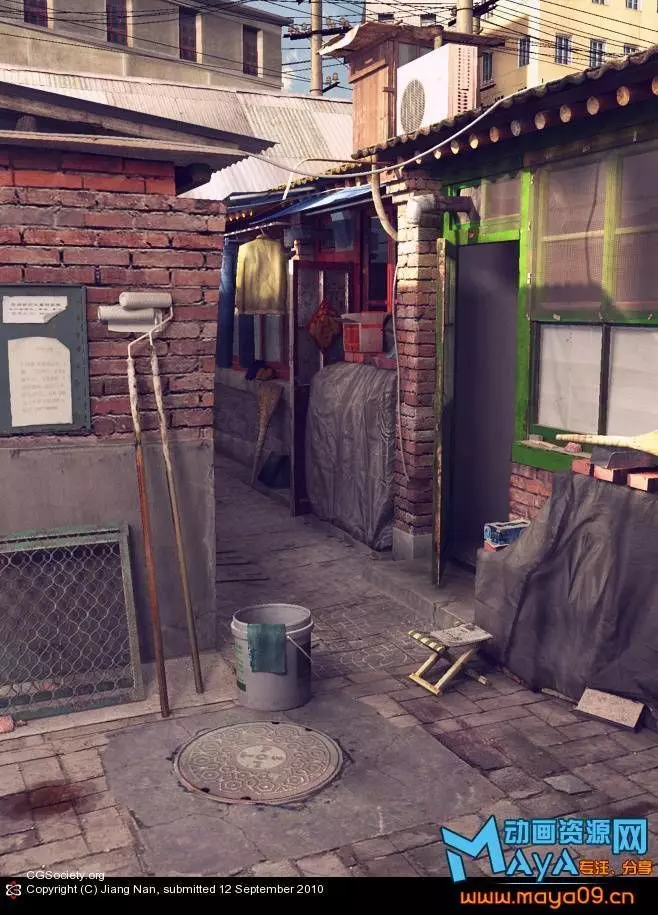 In one corner of the rural Free 3D model