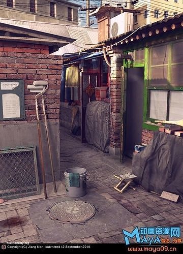 In one corner of the rural Free 3D model
