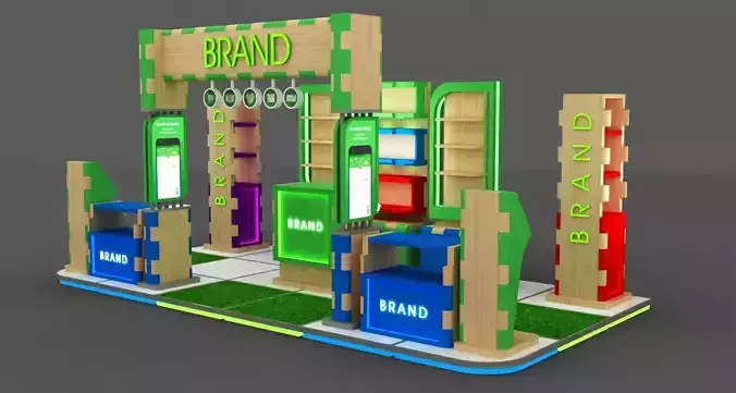 EXHIBITION BOOTH MODULAR 3X6 METER
