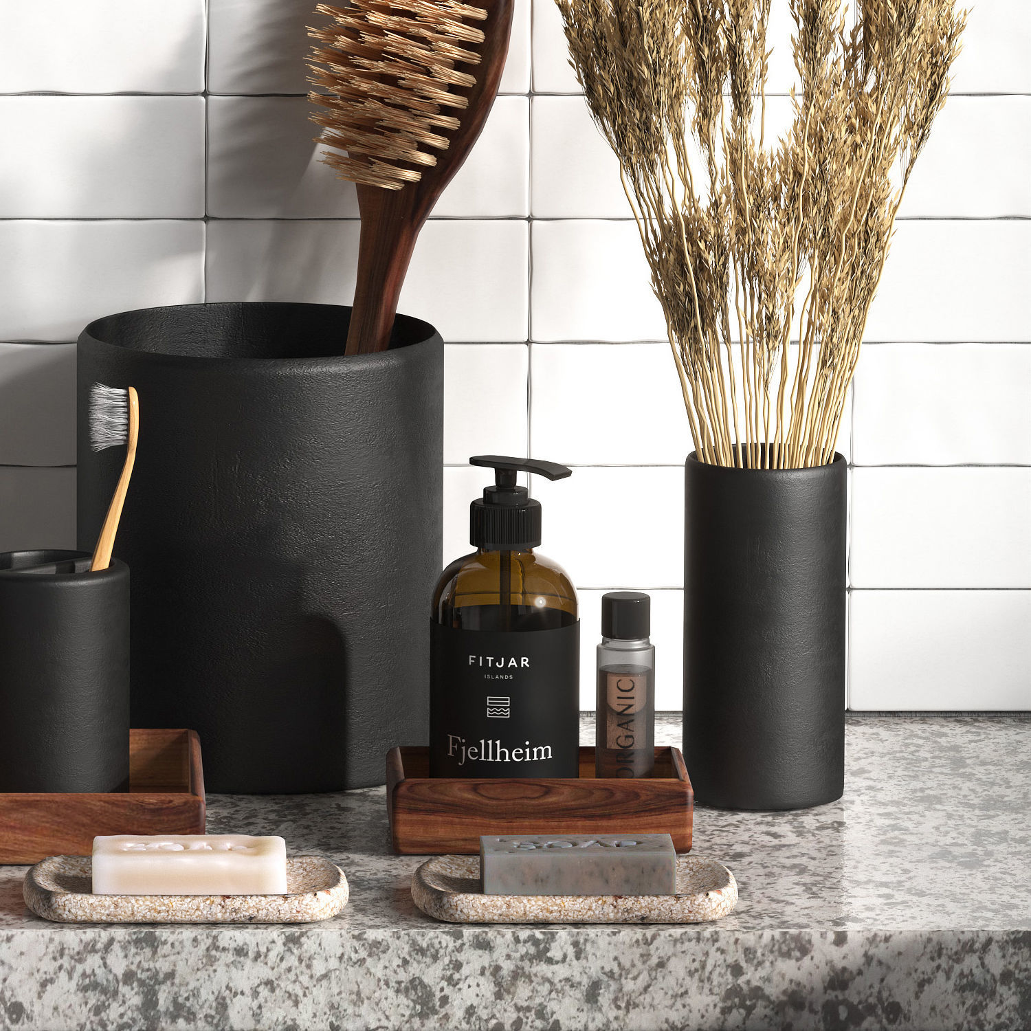 Big Set Of Bathroom Decor 3D model_8