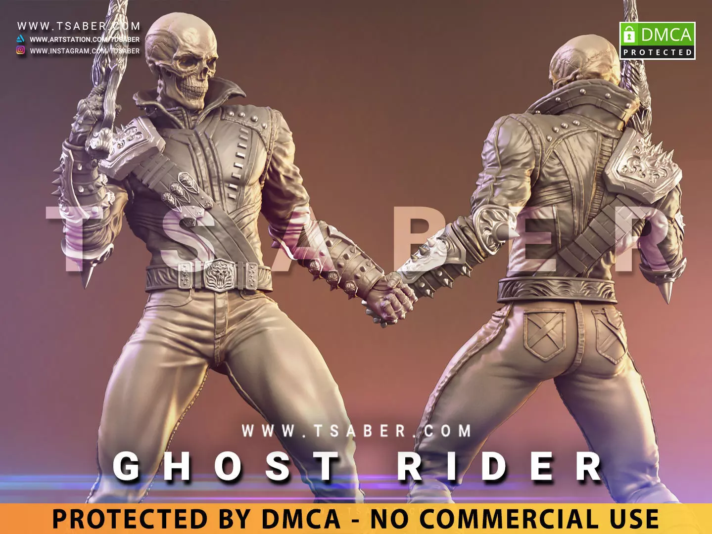 Ghost Rider Statue - Marvel Collectibles 3D print model