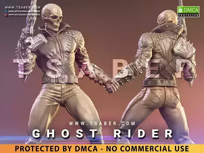 Ghost Rider Statue - Marvel Collectibles  3D print model
