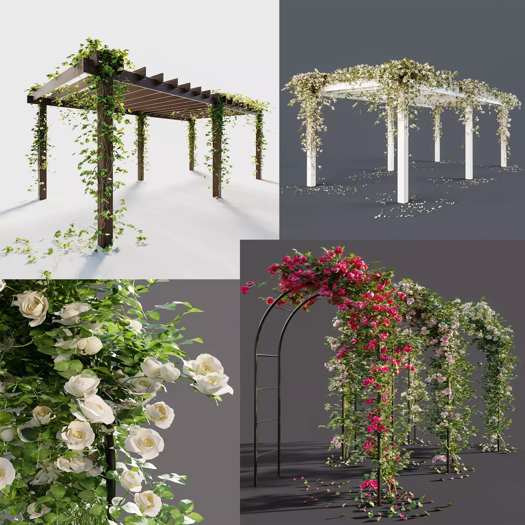 Pergolas collection table with flowers _0