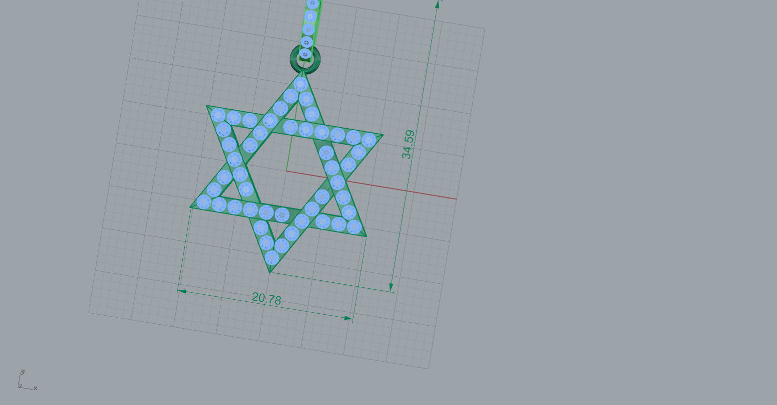 Star of David Pendant Jewish Symbol 3D print model_9