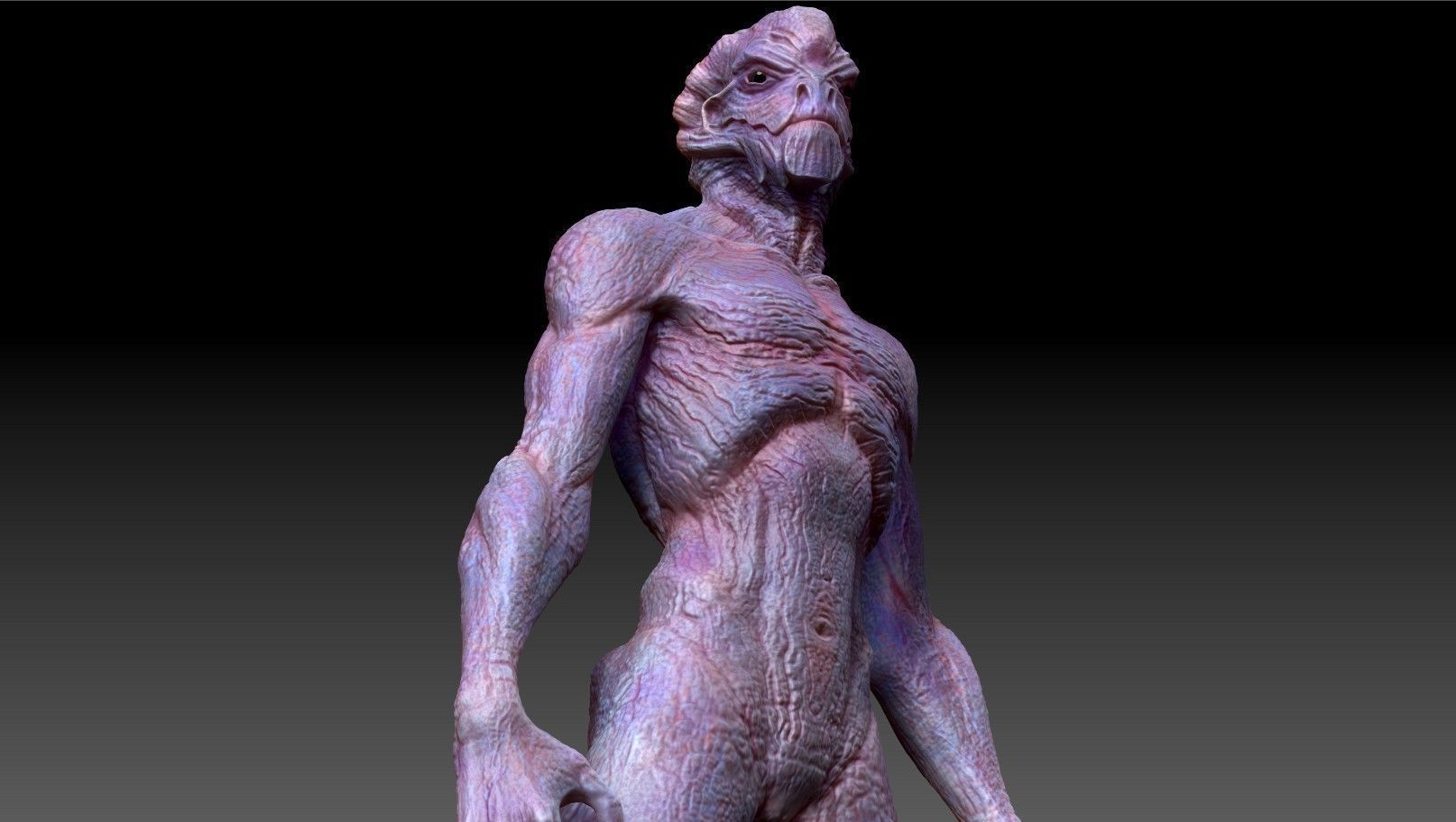 Alien Creature 3D model_7