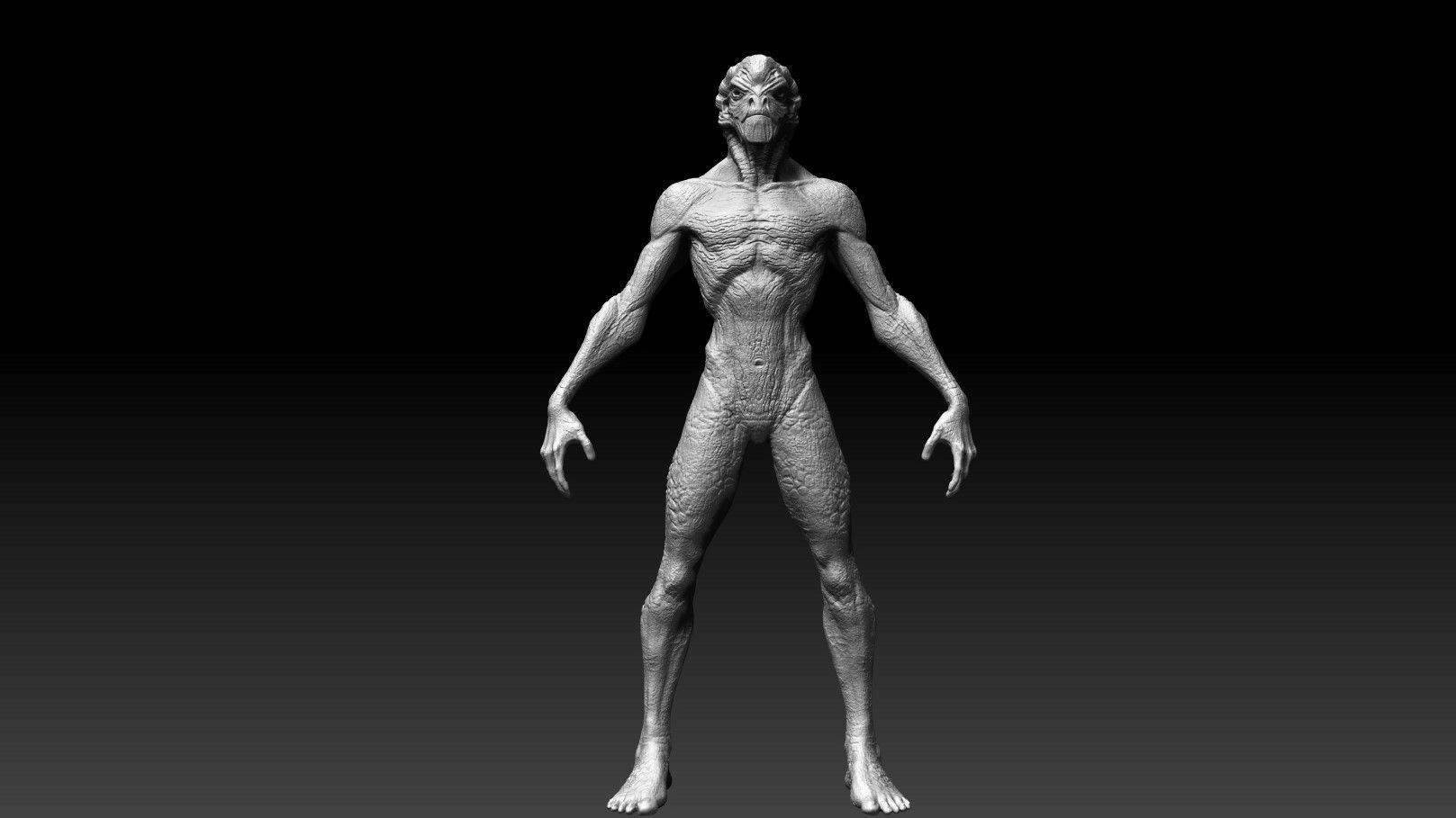Alien Creature 3D model_8