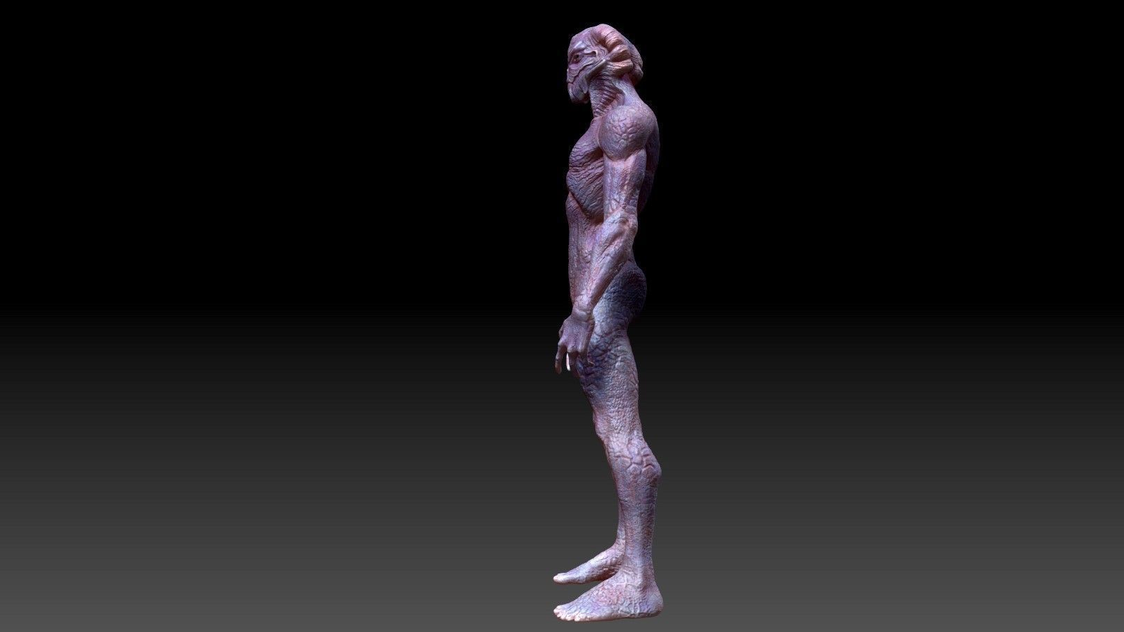 Alien Creature 3D model_4