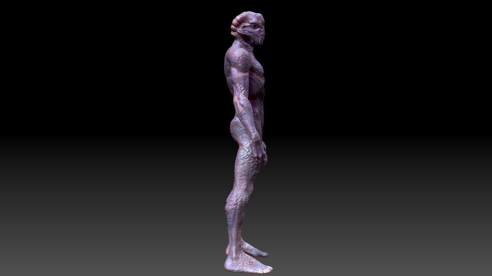 Alien Creature 3D model_3